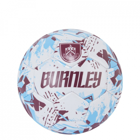 Fanion Burnley FC 9x11cm - Nouveau Logo, Club Anglais, Mini Banderole Pour Collection