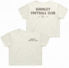 Burnley FC Cream Cropped Womens T-Shirt
