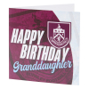 Burnley FC Grandaughter card