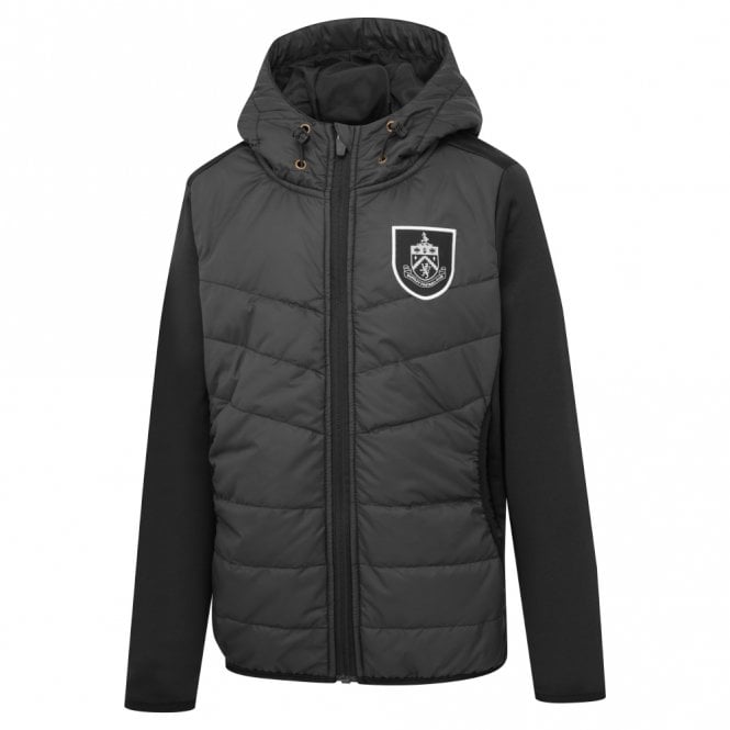 BURNLEY FC JUNIOR BLACK THERMAL JACKET