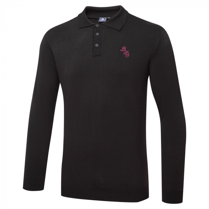 BFC Black Knitted Polo