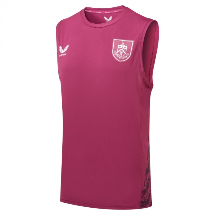 BURNLEY FC RASPBERRY SLEEVELESS TEE 2025/26