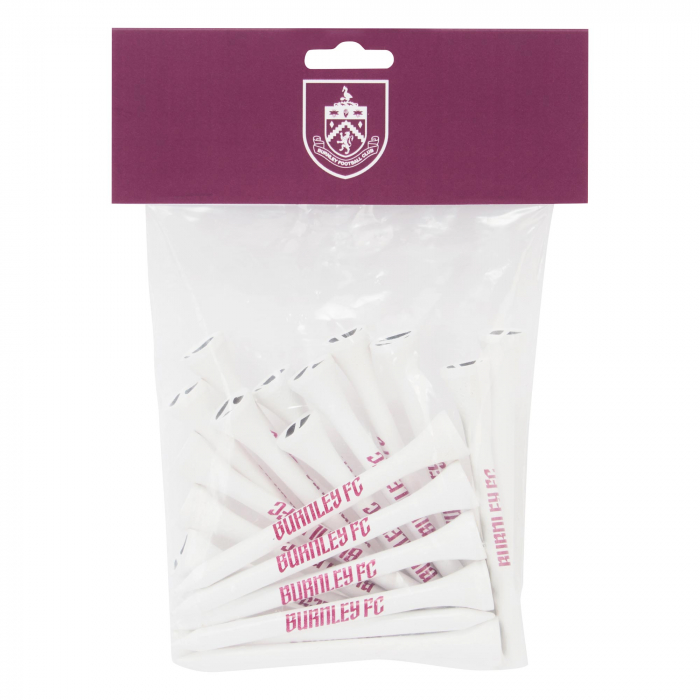 Burnley FC TaylorMade White Golf Tees - 20 Pack