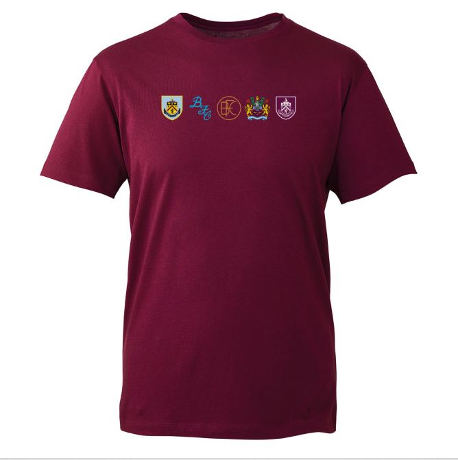 Burnley FC Retro Crests T-Shirt