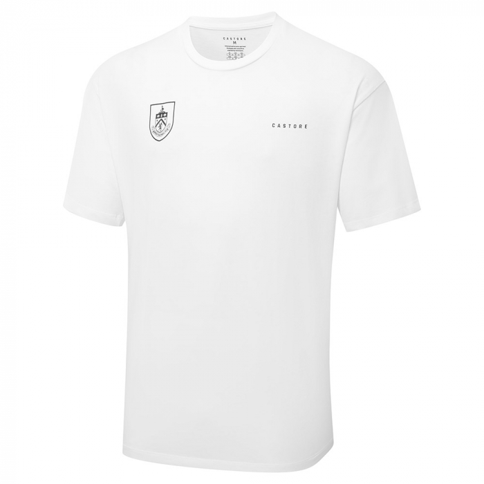 Burnley FC x Castore White Cotton T-Shirt