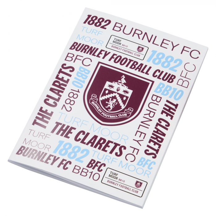 Burnley FC A5 Printed Notebook