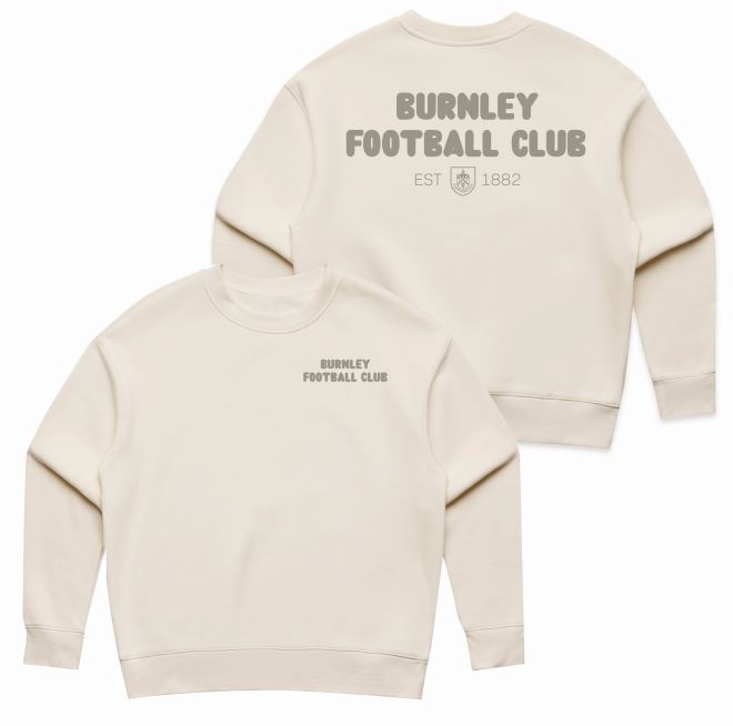 Burnley FC Bubble Print Womens Sweatshirt