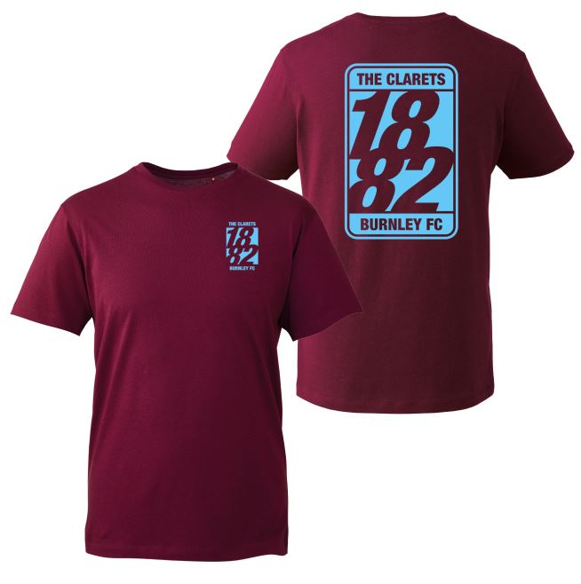 Burnley FC The Clarets 1882 T- Shirt
