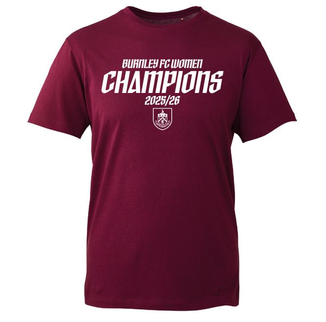 Burnley FC Women Champions 2025/26 T-Shirt 