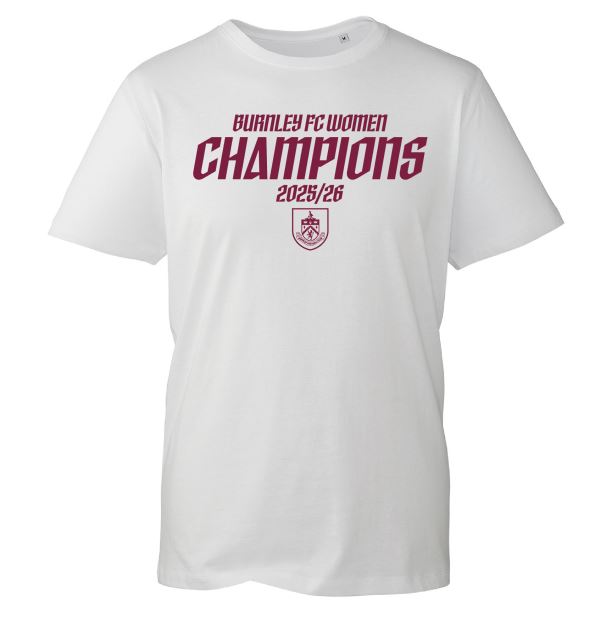 Burnley FC Women Champions 2025/26 T-Shirt 