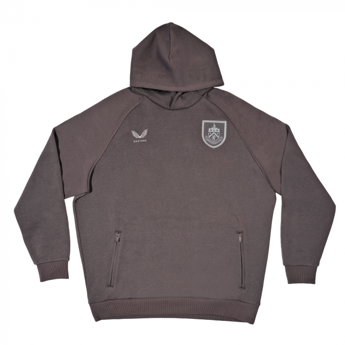 BURNLEY FC GREY TRAVEL O/H HOODIE JUNIOR 2026/27