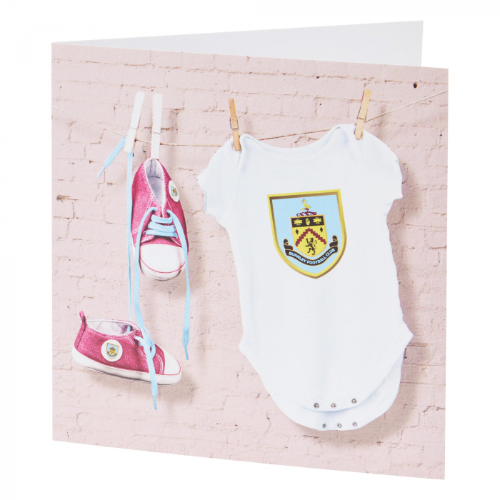 Burnley FC Baby Girl Card