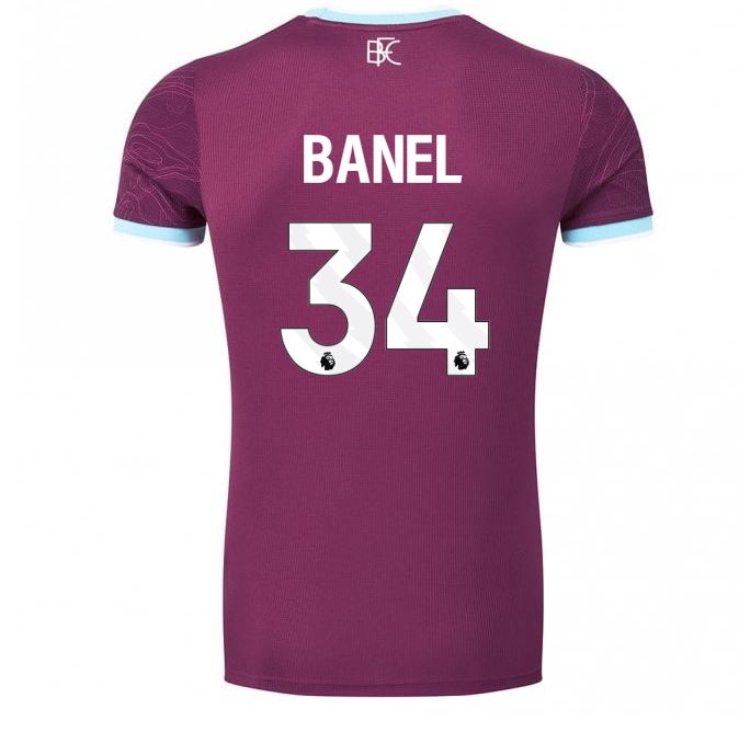 BURNLEY FC ADULT HOME SHIRT UNSPONSORED 2025/26
