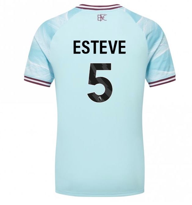 BURNLEY FC ADULT AWAY SHIRT UNSPONSORED 2025/26