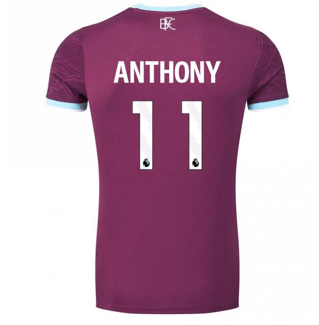 BURNLEY FC JUNIOR HOME SHIRT 2025/26