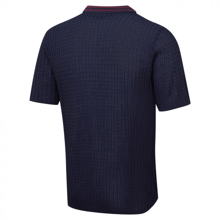 Burnley FC Cable Knit Zip Polo